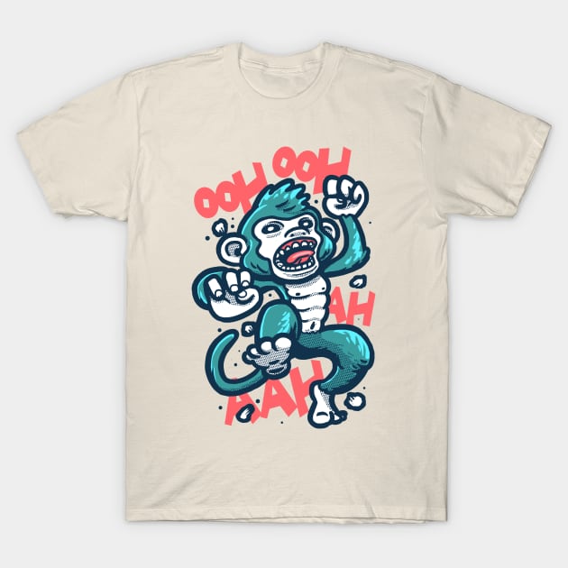 Monkey T-Shirt by supernunal